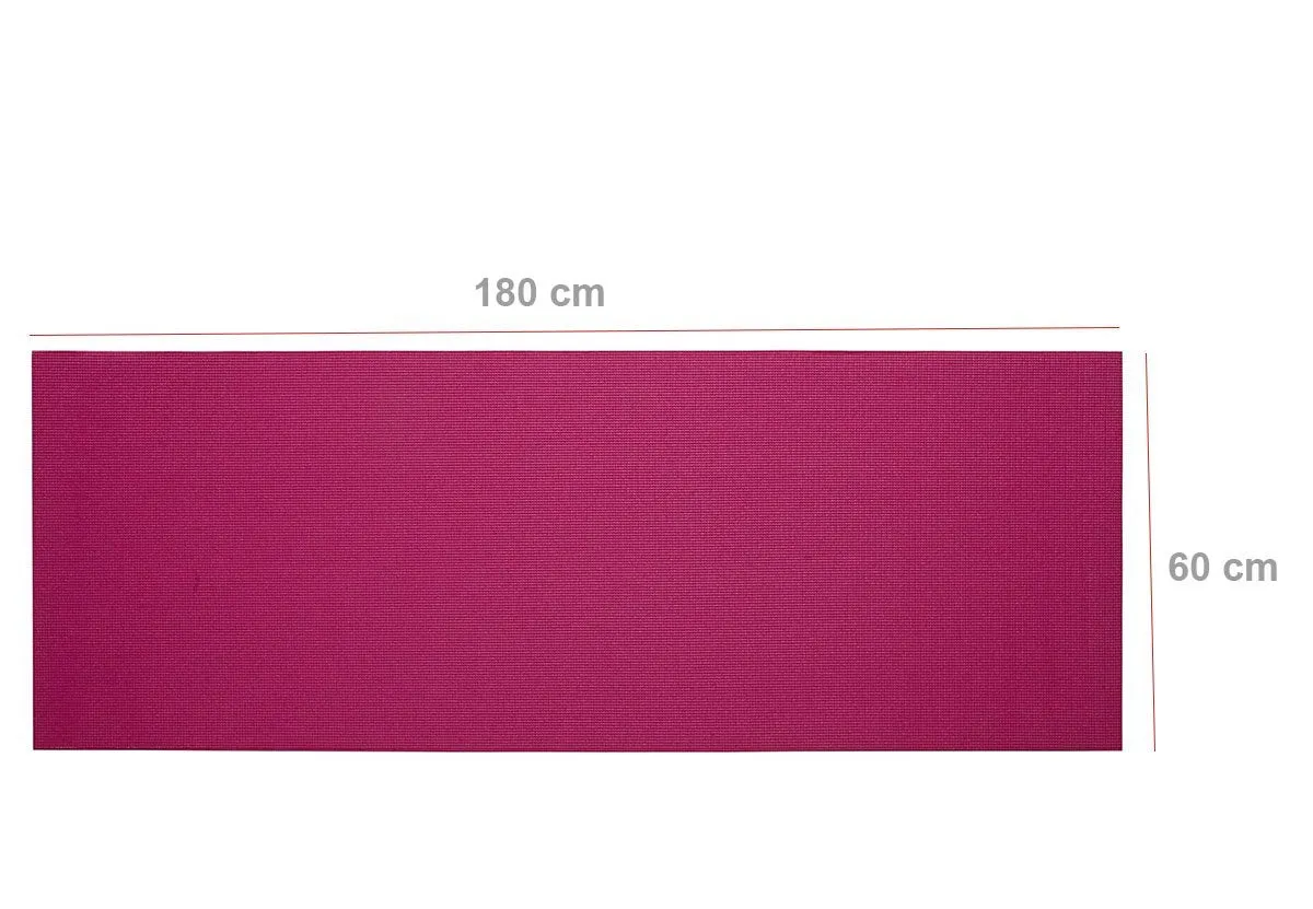 0524_Yoga Mat Eco-Friendly For Fitness Exercise Workout Gym with Non-Slip Pad (180x60xcm) Color may very