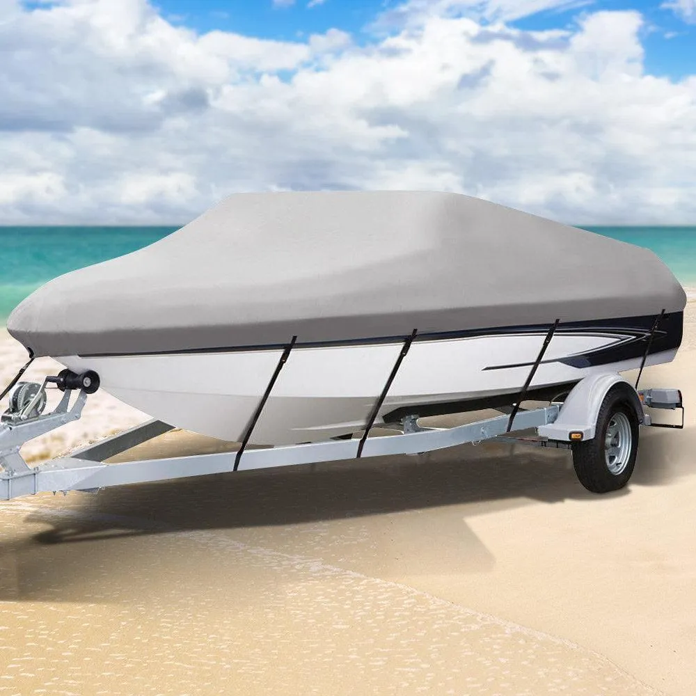 14 - 16 foot Waterproof Boat Cover - Grey