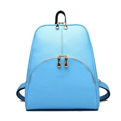 2015 New Casual Women Backpack Female PU Leather Women's Backpacks Bagpack Bags Travel Bag back pack Free Shipping