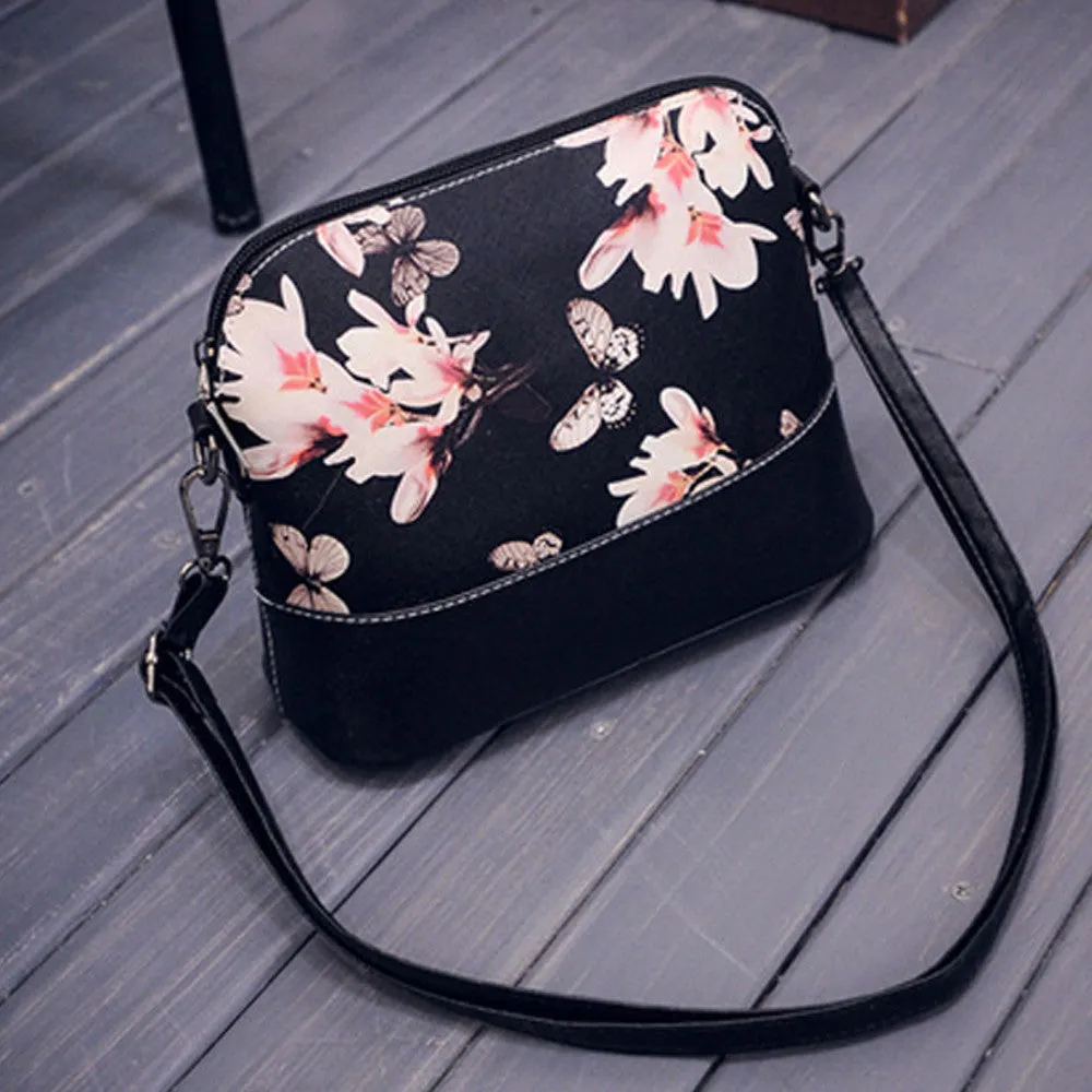 2015 New European Fashion Style Women Printing Shoulder Bag Leather Purse Satchel Messenger Bag bolsas feminina Free Shipping