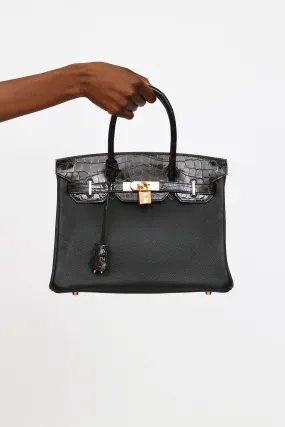 2019 Noir Togo Birkin Touch 30 Bag