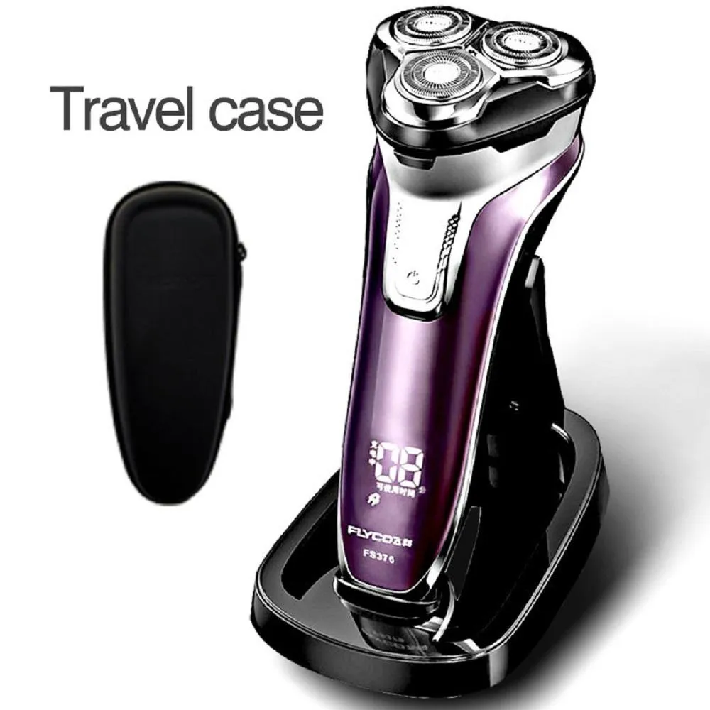 3D floating Head Rechargeable Portable Body Washable Electric Shaver