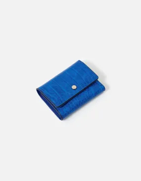 Accessorize London Women's Stella Croc Purse- Blue