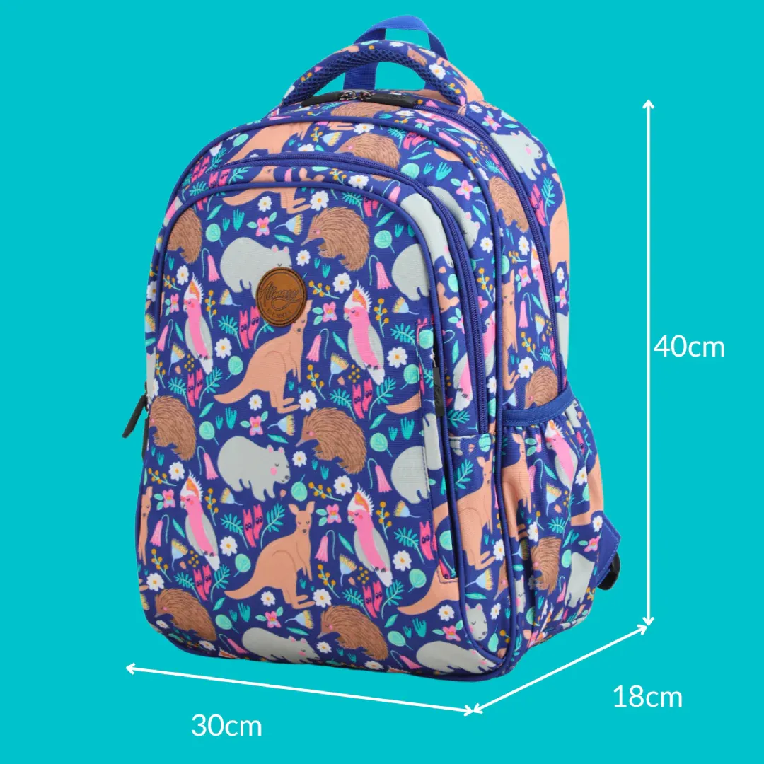 Alimasy Midsize Kids Backpack - Sleepy Australian Friends