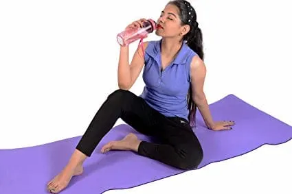 Anti-Skid 6 Feet Long Extra Thick Yoga Mat (Purple)