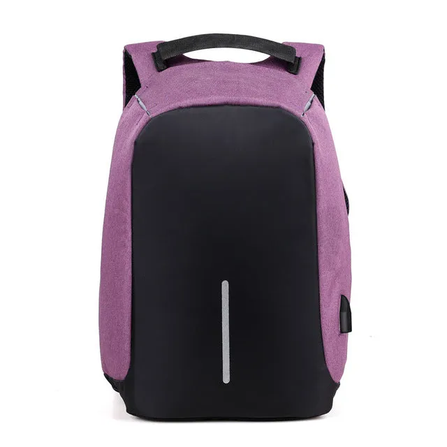 Anti-theft Travel Backpack Large Capacity  USB Charger