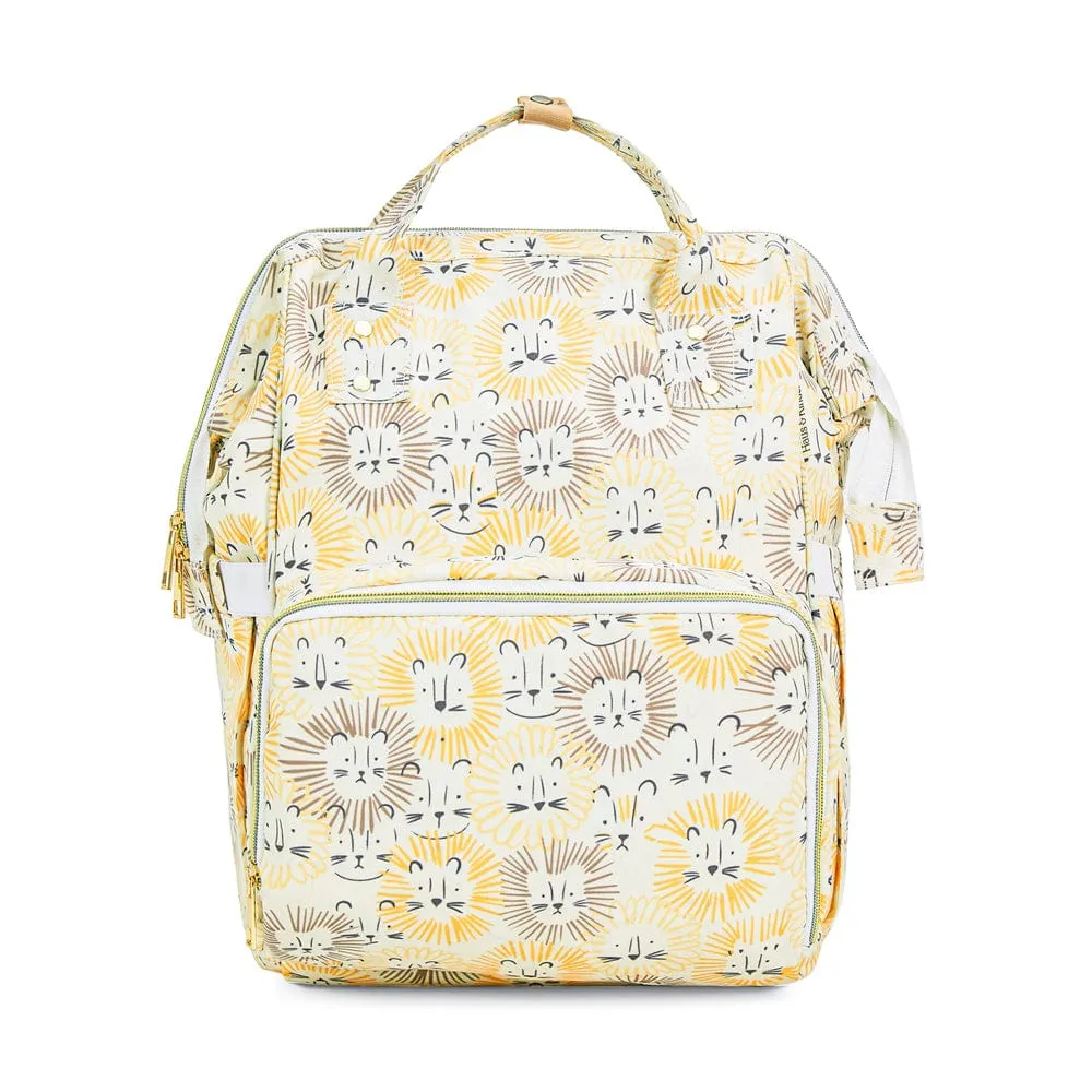 Art on Canvas - Chic Diaper Bag Backpack for New Parents (Capacity - 20L) , Roarsome