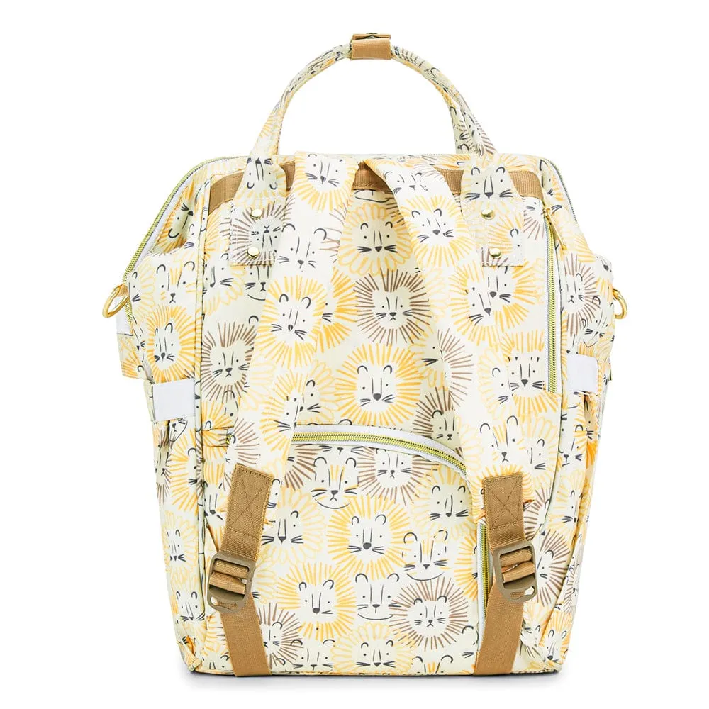 Art on Canvas - Chic Diaper Bag Backpack for New Parents (Capacity - 20L) , Roarsome