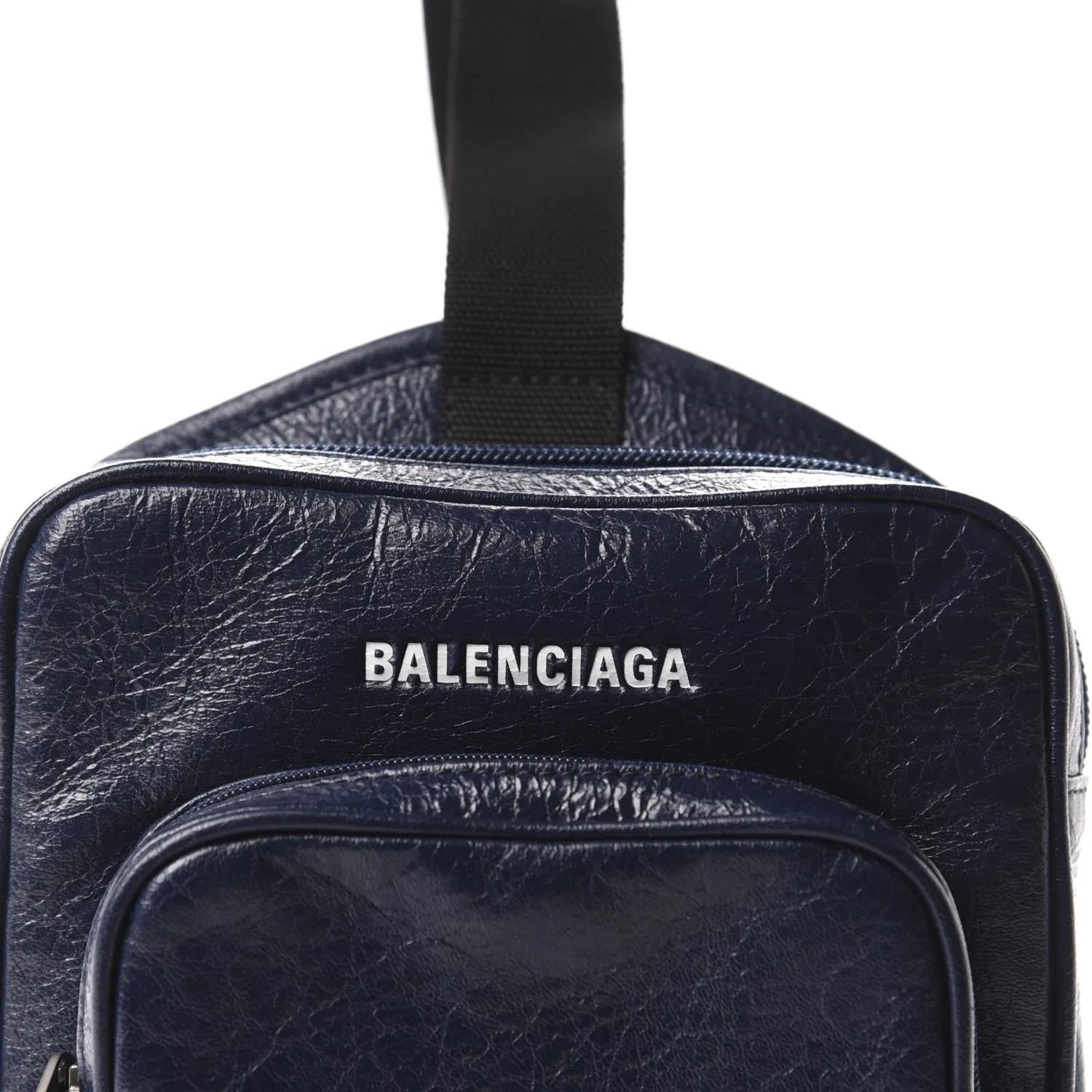 Balenciaga Arena Blue Lambskin Leather Backpack Bag