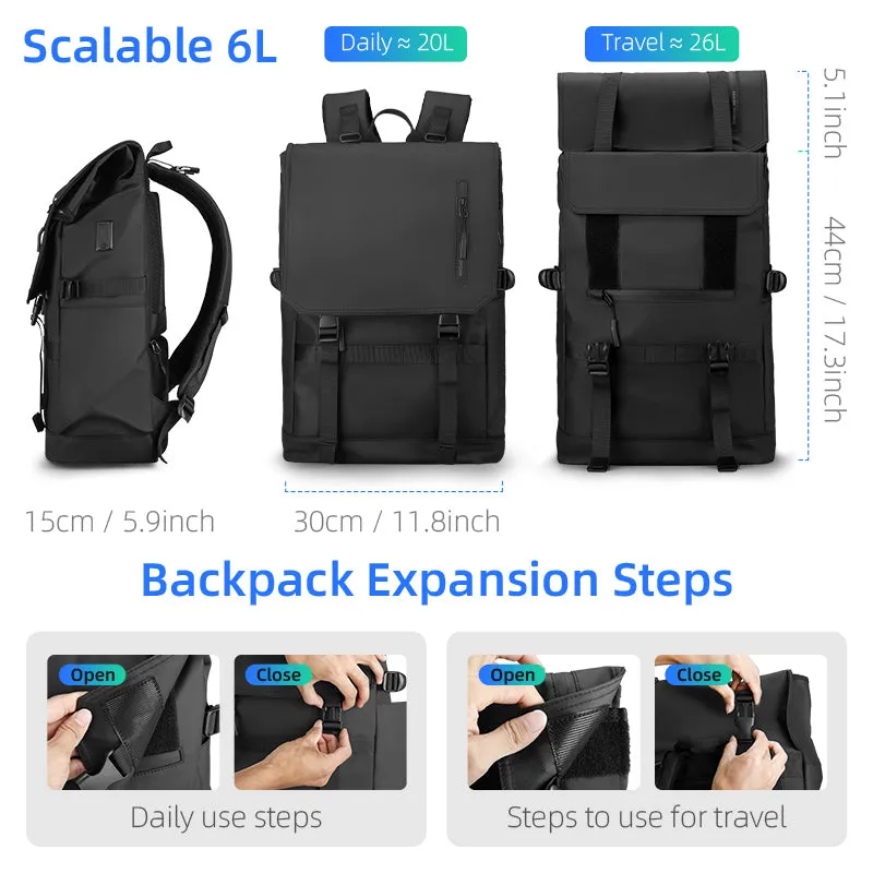 Balo: Expandable Multi-Pocket Multifunctional Backpack