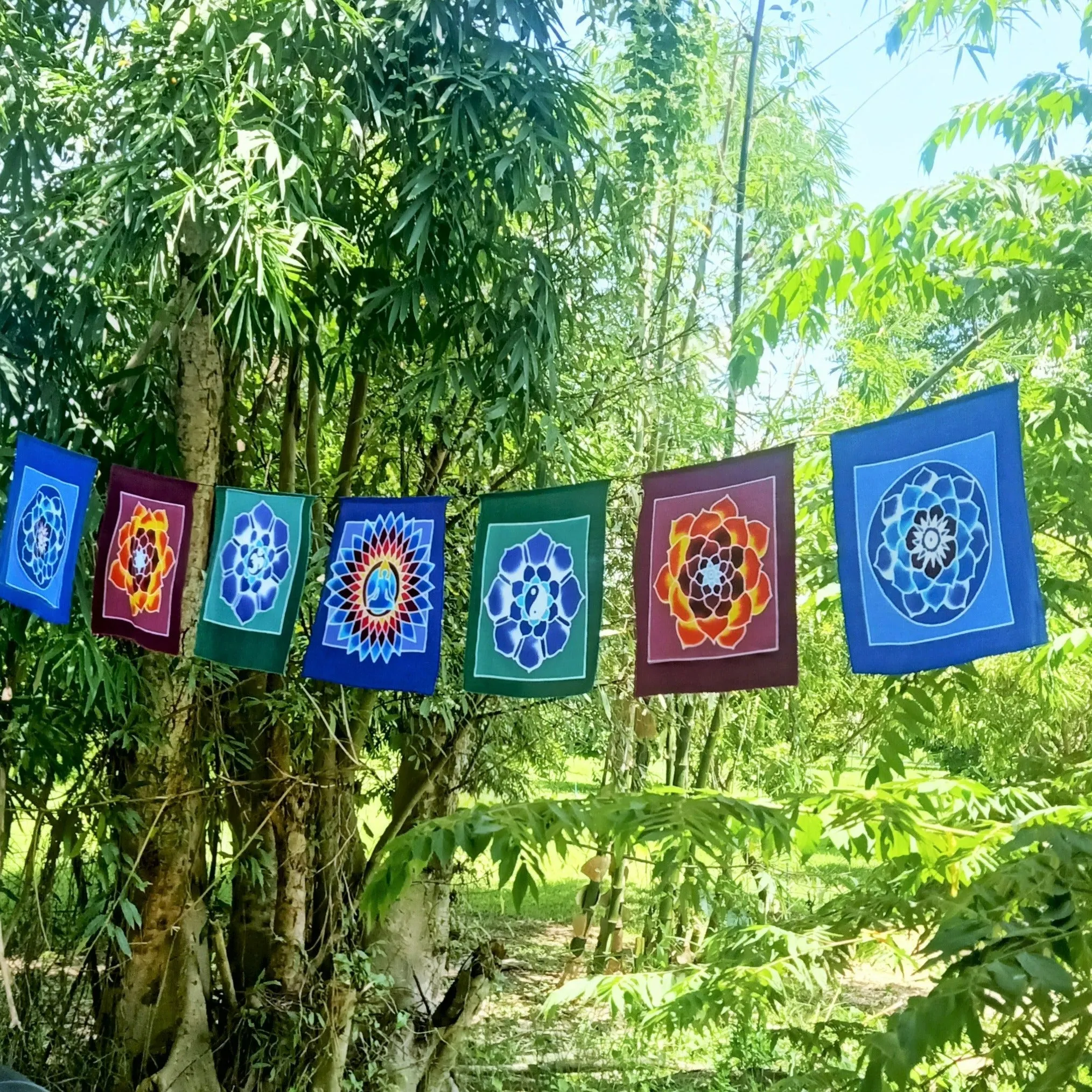 Batik Meditation Flags