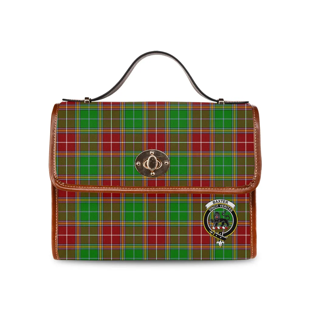 Baxter Modern Tartan Waterproof Canvas Bag with Family Crest