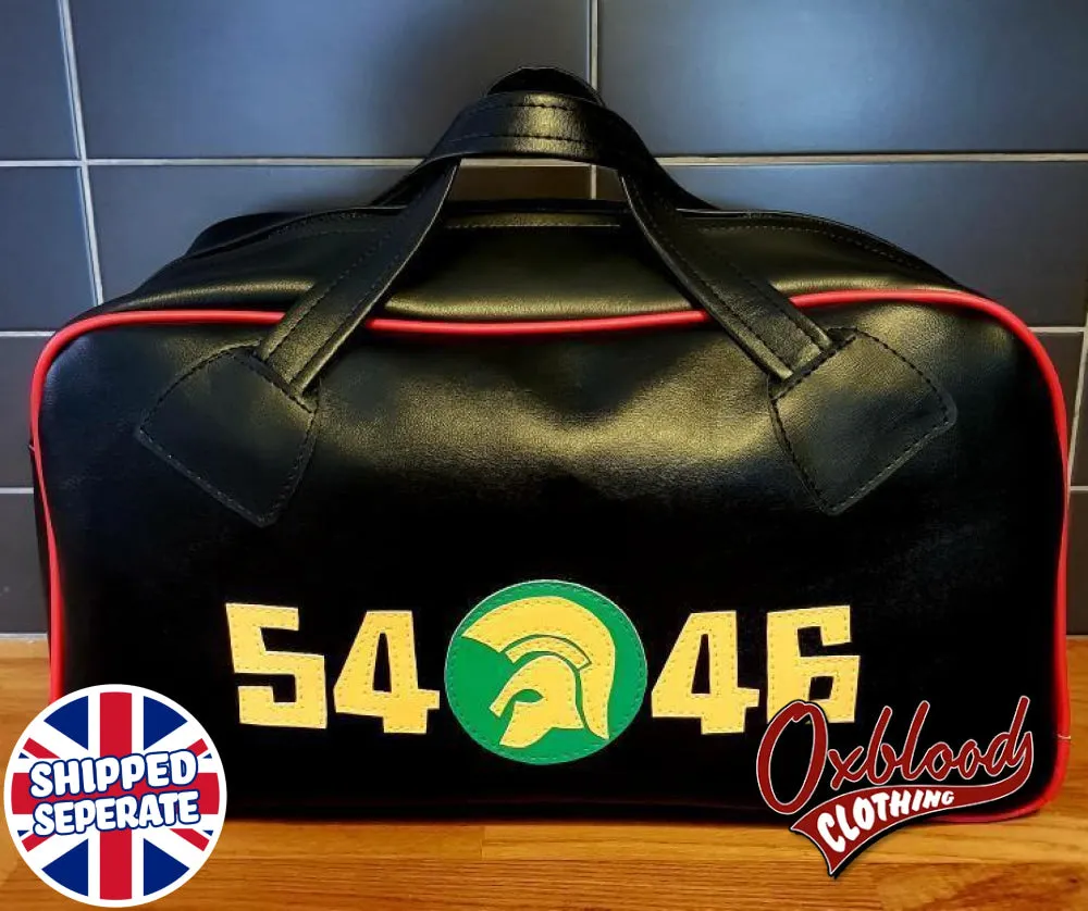 Black, Green, Yellow & Red 54-46 Trojan Reggae Holdall Style Gym Bag - Hand-stitched Football Casuals Clothing