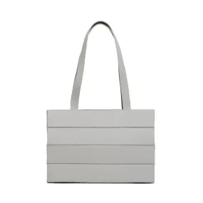 Block Medium Foldable Tote Bag - Gray