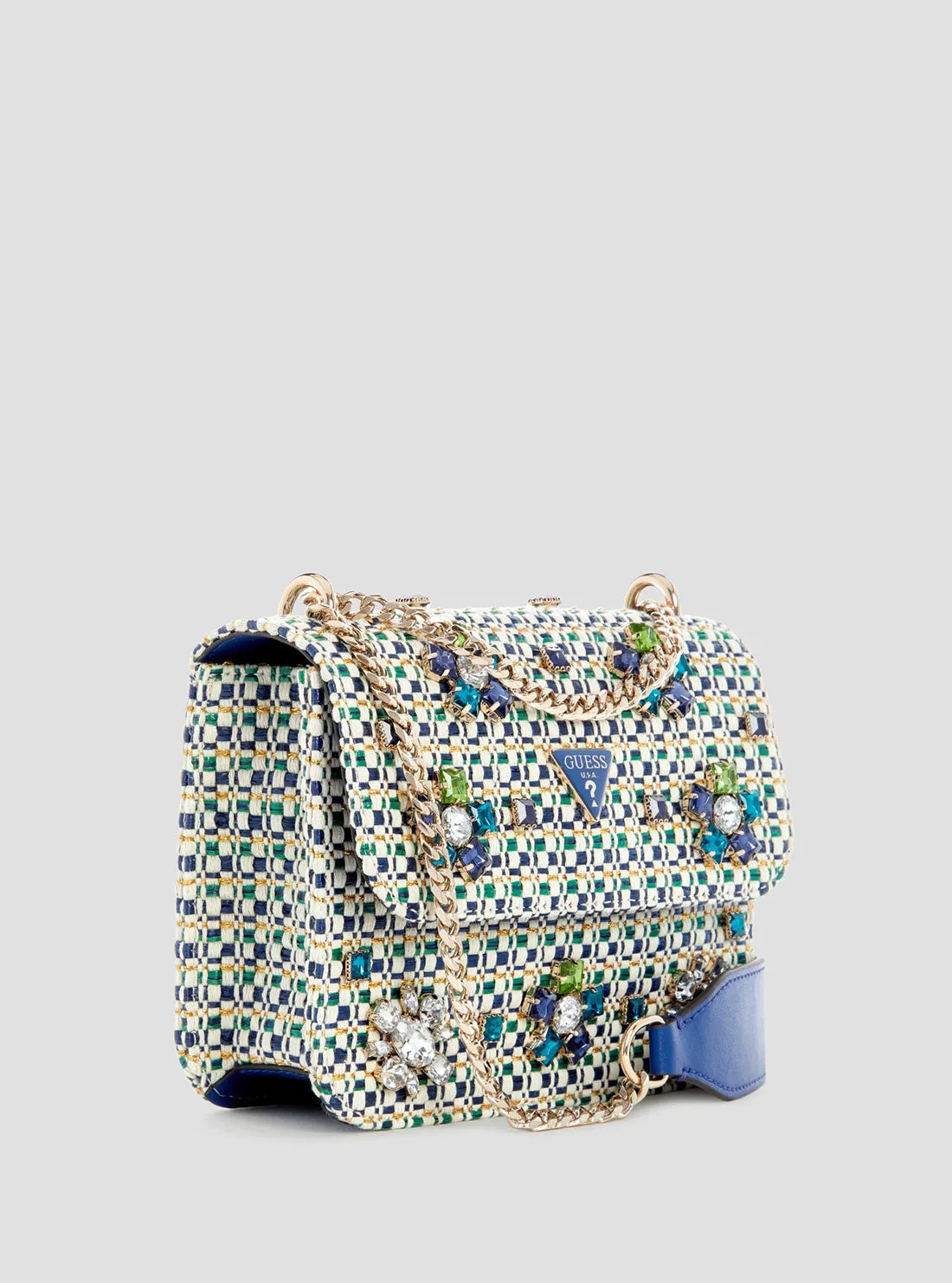 Blue Beauvoir Crossbody Bag