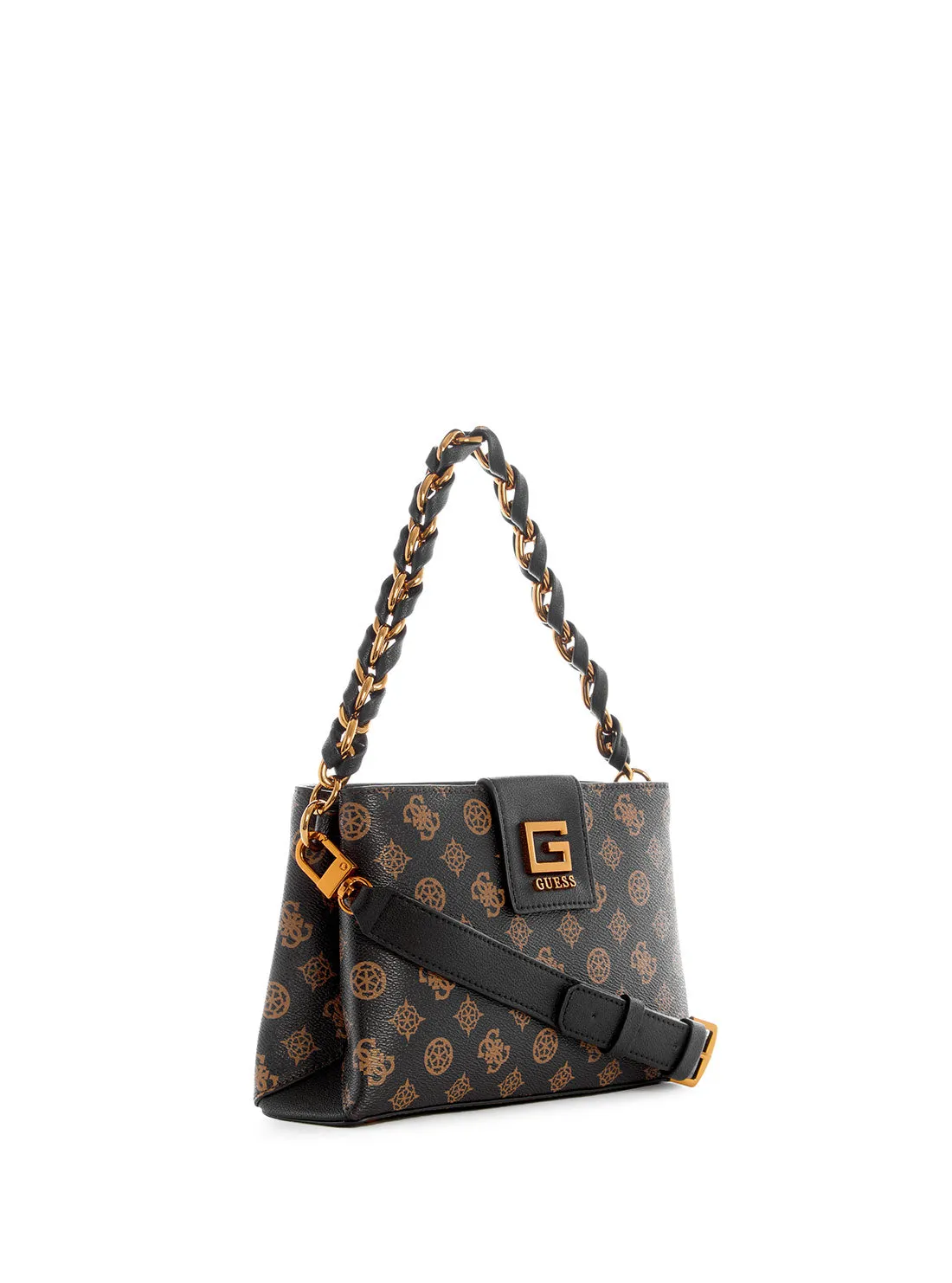 Brown Logo Alva Crossbody Bag