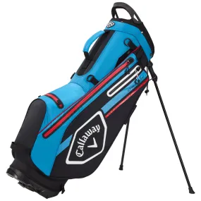 Callaway Chev Dry Waterproof Stand Bag - Black/Cyan/Fire