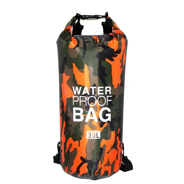 Camouflage Waterproof Dry Bag - various sizes & colors