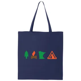 Camping Minnesota Canvas Tote Bag