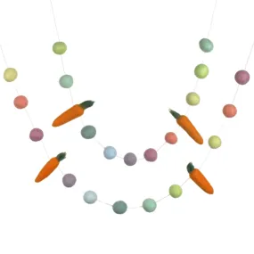 Carrot Easter Garland- Pastel