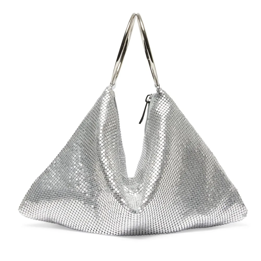 Cass Clutch in Silver