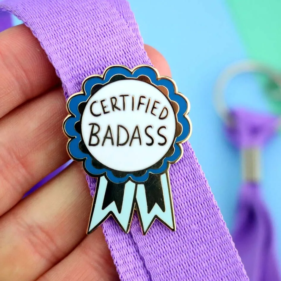 Certified Badass Lapel Pin