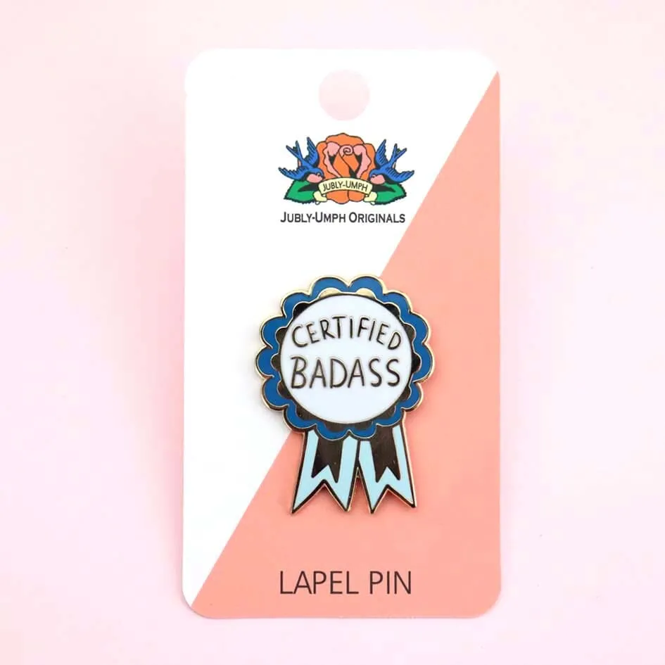 Certified Badass Lapel Pin