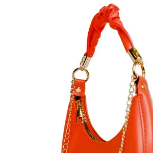 Chokore Baguette Bag with Gold Chain (Orange)