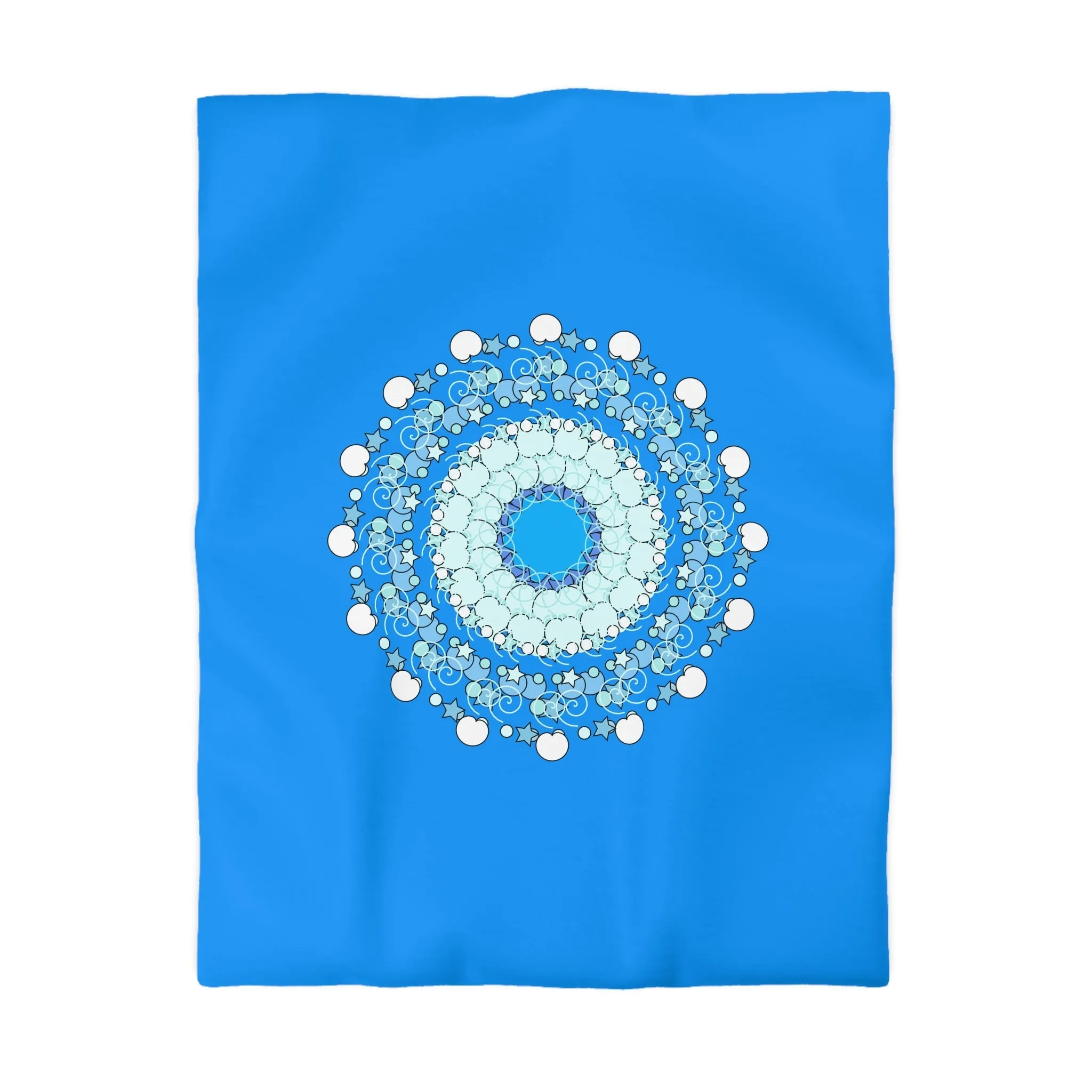 Christmas Snowflakes Kids' Duvet Cover - Handmade Mandala Design