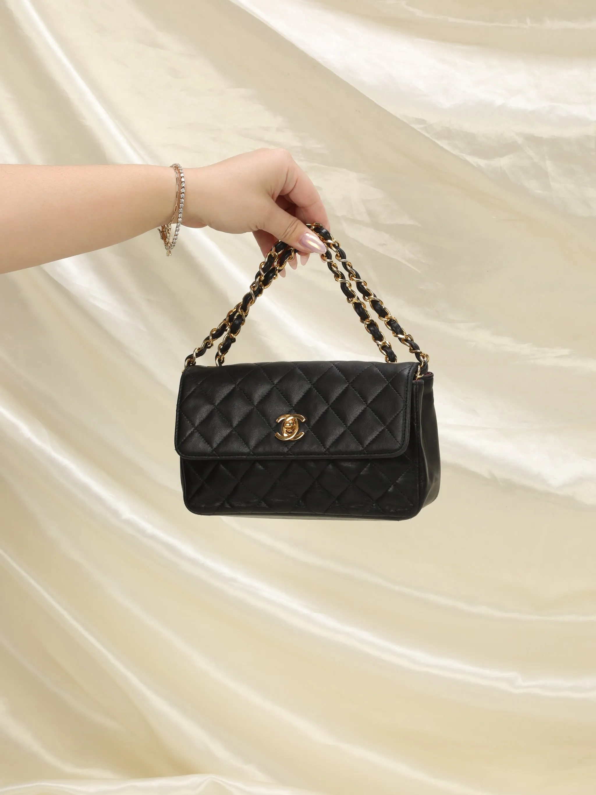 CL Lambskin Mini Flap Bag