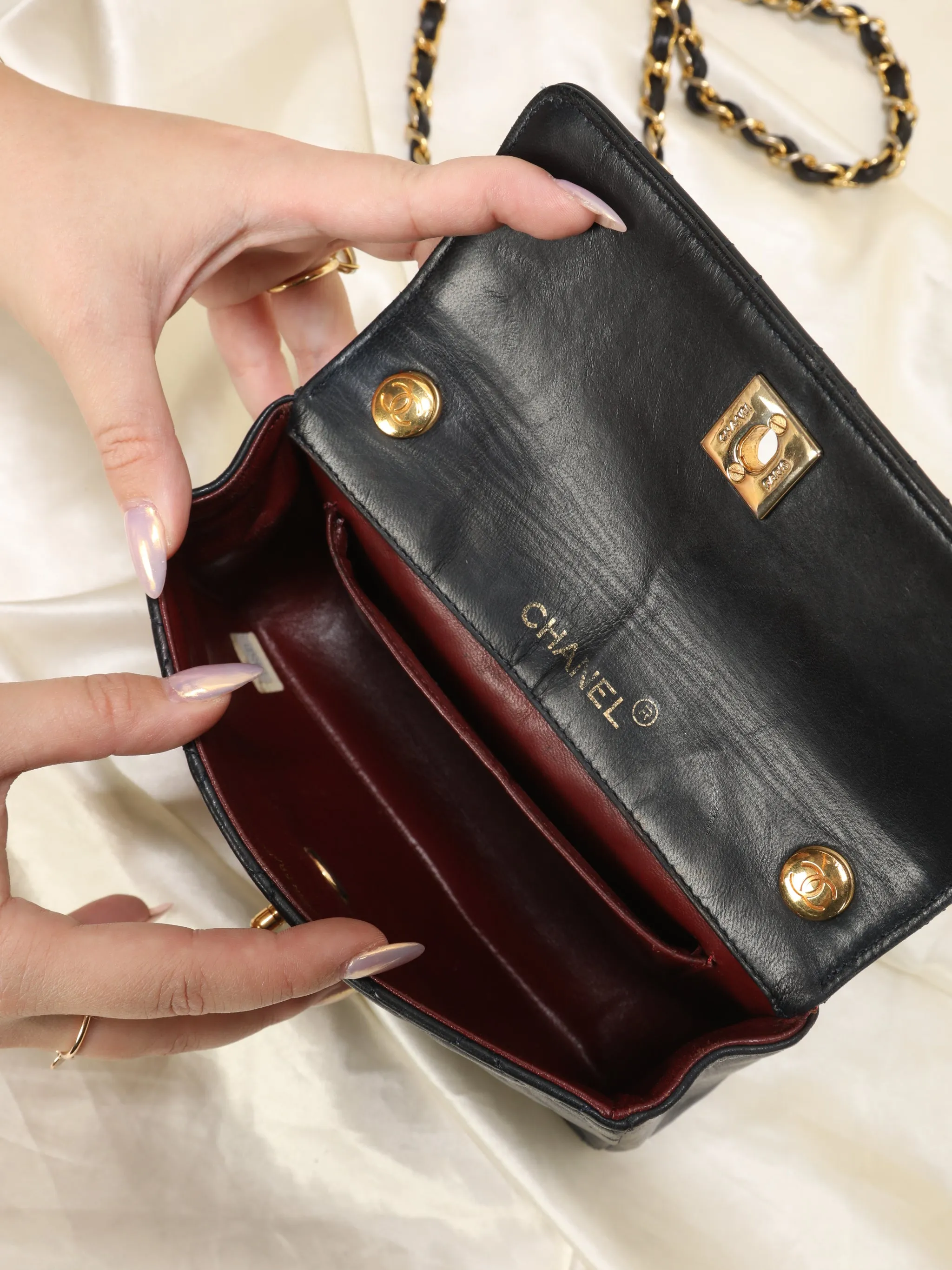 CL Lambskin Mini Flap Bag