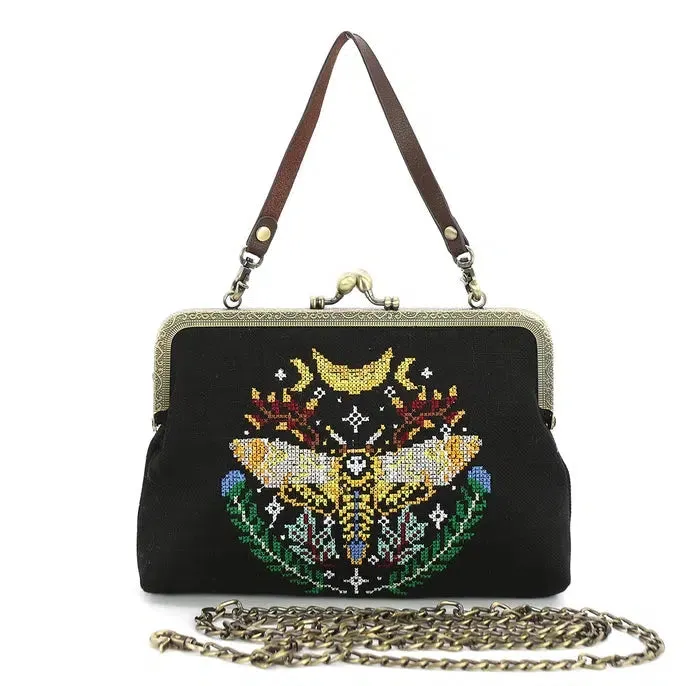 Comeco Bag: Kisslock Skull Head Moth