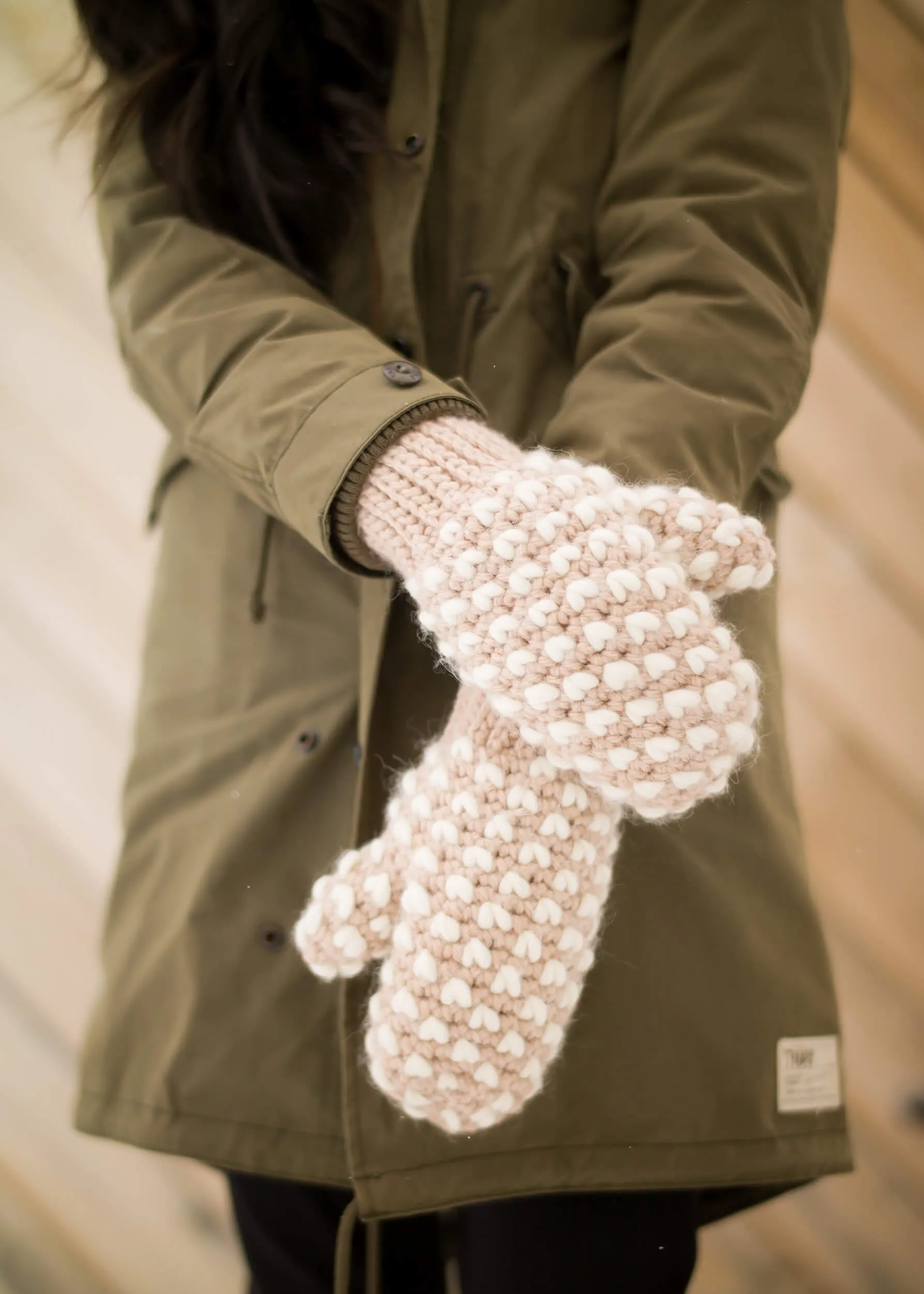 Crochet Kit - Bulky Crochet Thrummed Mittens