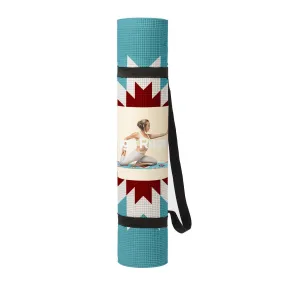 DOIY Yoga Mat Navajo TEAL/RED