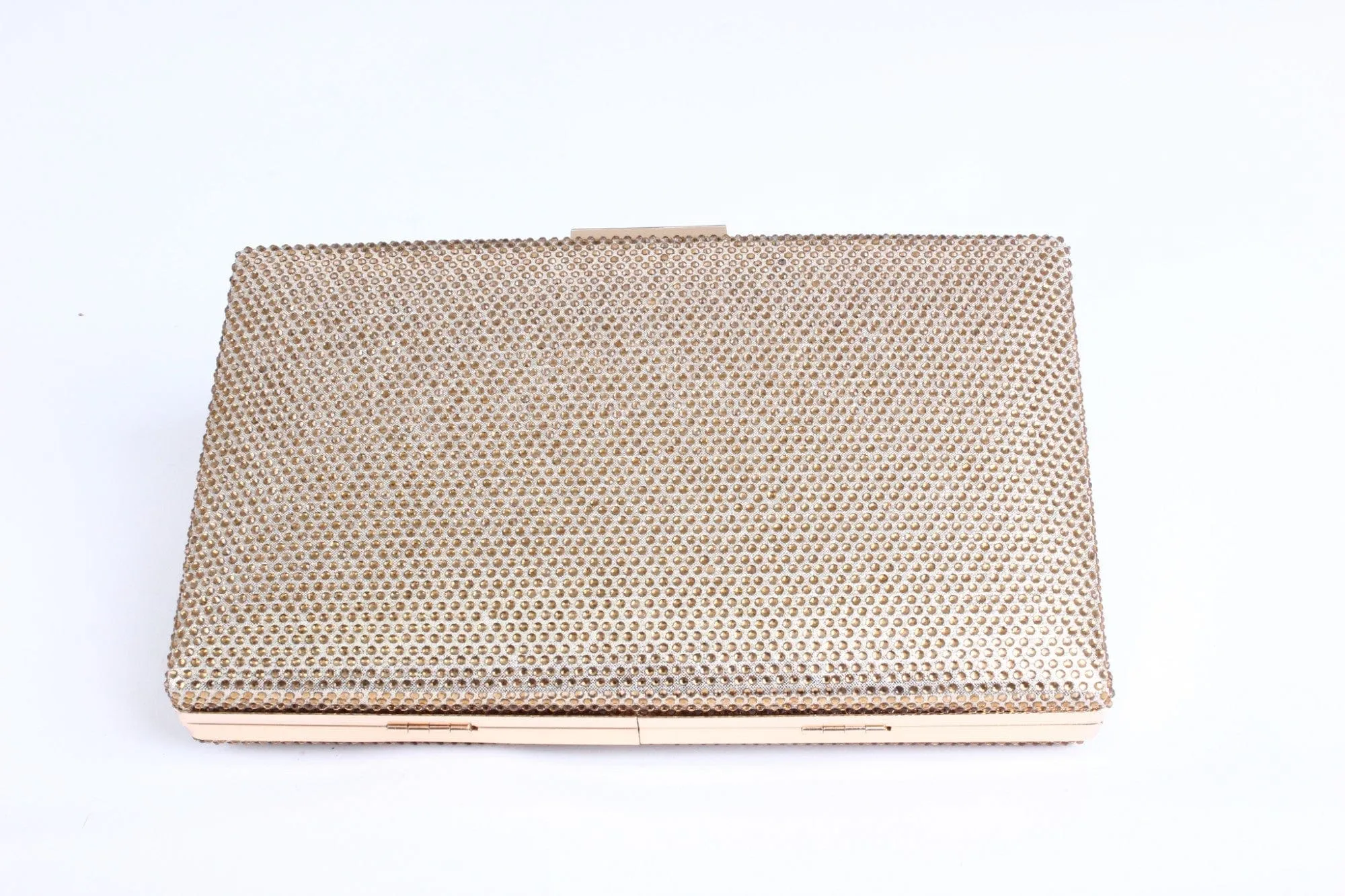 EG10236 Vanessa Rectangle Rhinestone Party Clutch