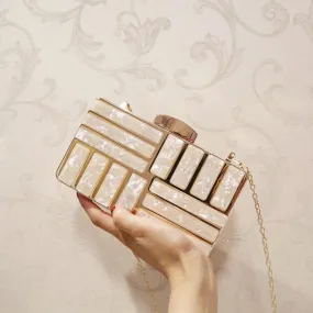 England Style Metallic Polyester Wallet Clutch Purse