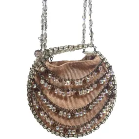 ERICKSON BEAMON Dainty Beaded Deco Evening Bag Long Strap