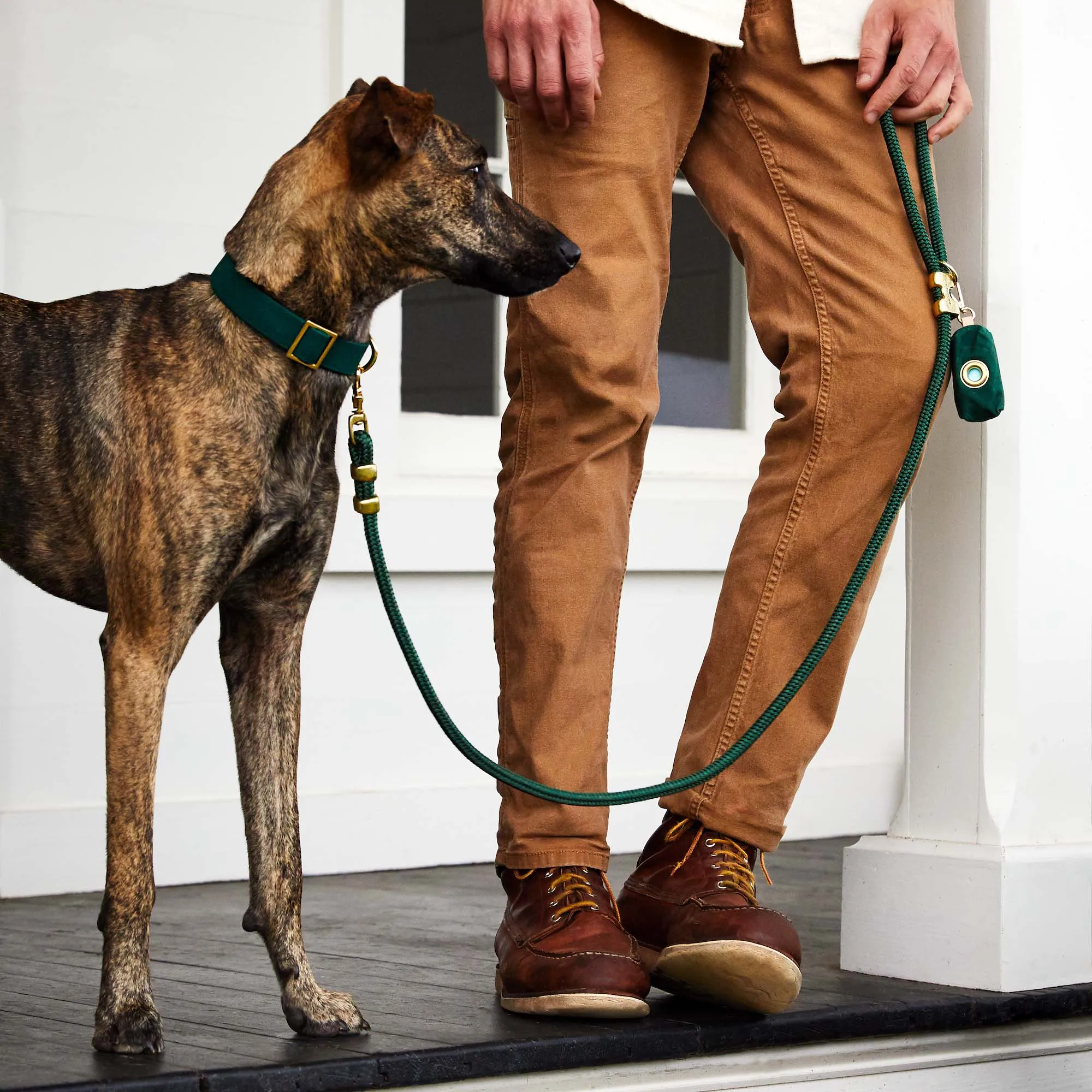 Evergreen Waxed Canvas Waste Bag Dispenser