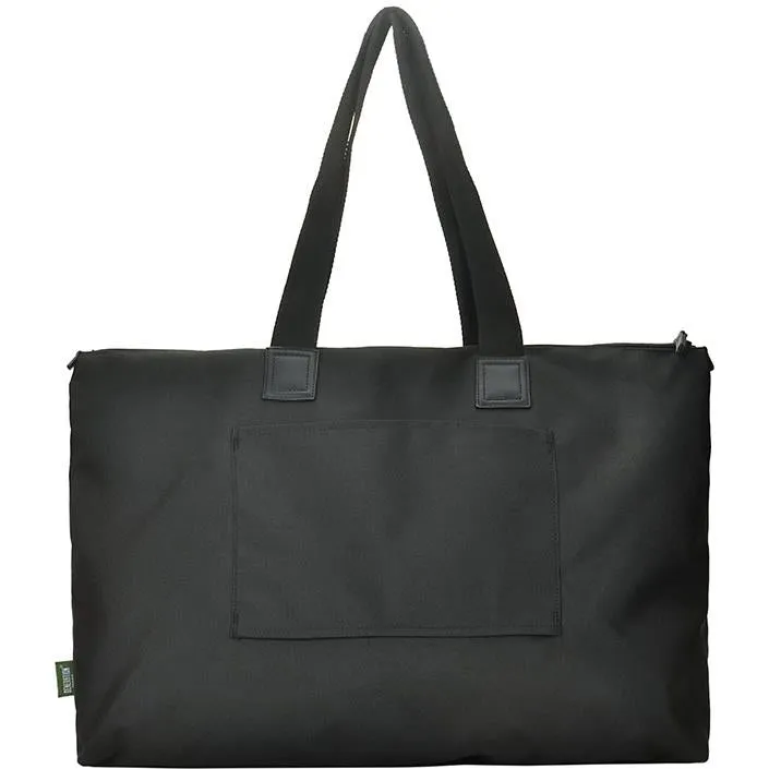 Evol Recycled Foldable Travel 40L Tote Bag (Black)