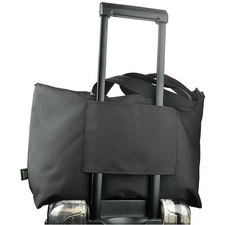 Evol Recycled Foldable Travel 40L Tote Bag (Black)