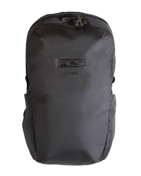 FCS X Pacsafe Roam 25L Day Backpack in Black