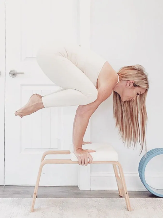 FeetUp Headstand Yoga Stool - Classic White