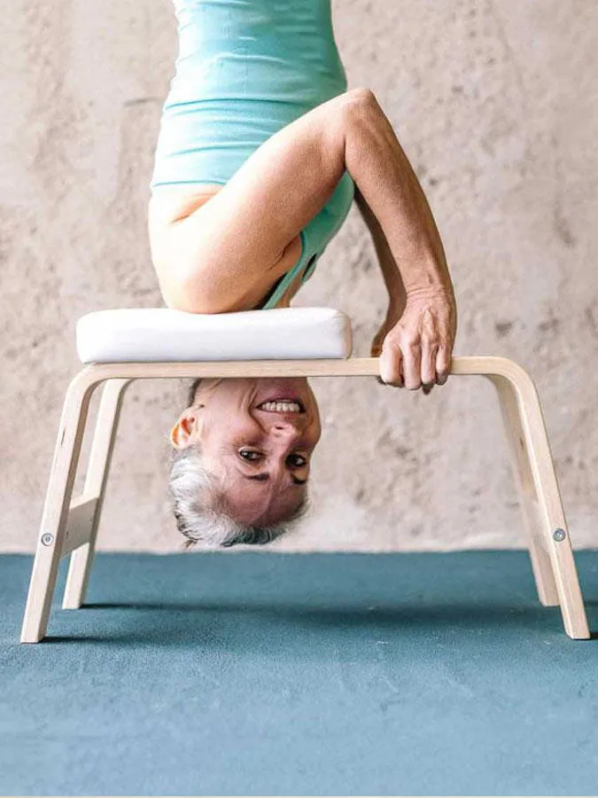 FeetUp Headstand Yoga Stool - Classic White