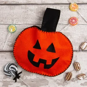 Felt Craft Kit - Pumpkin Trick Or Treat Bag