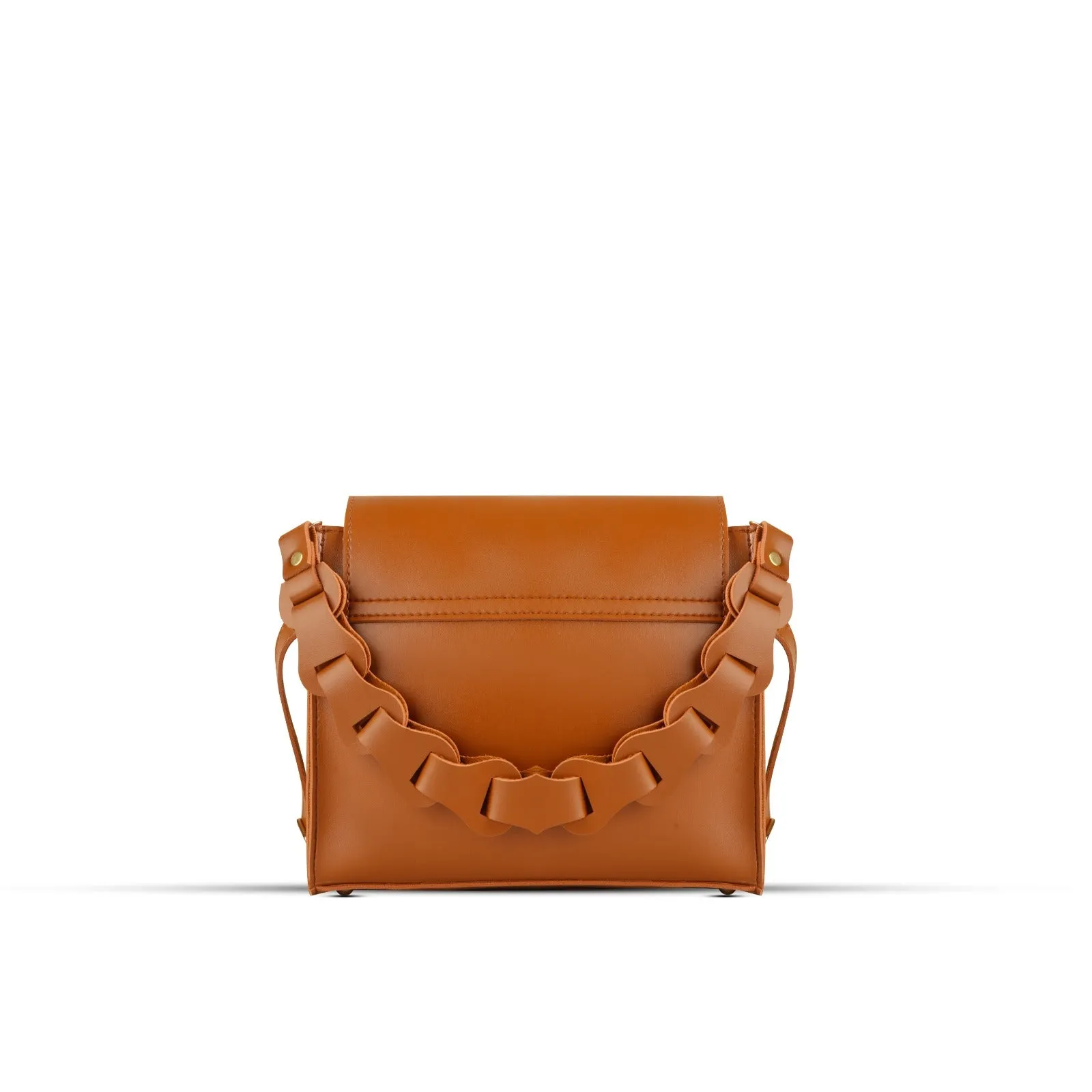 Fiona Flap Brown Handbag