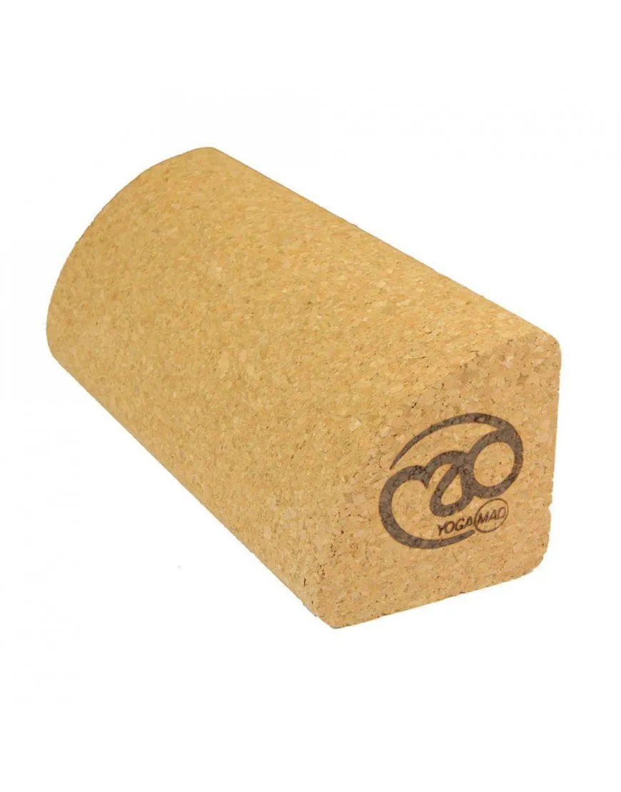 Fitness Mad Cork Quarter Block Yoga Balance & Pilates Strength - 230 x 80 x 80mm