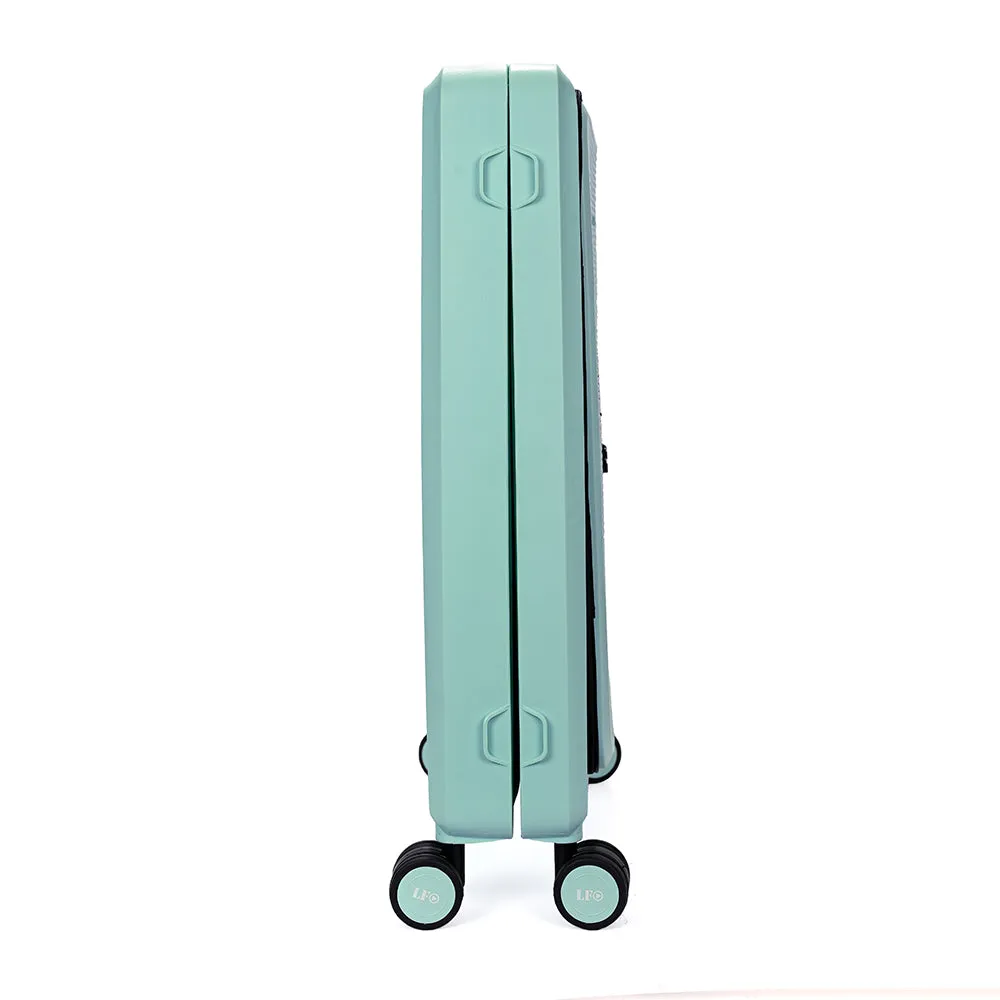 Foldable Hardcase Green Cabin Suitcase for Travel (20 inch-55 cm)