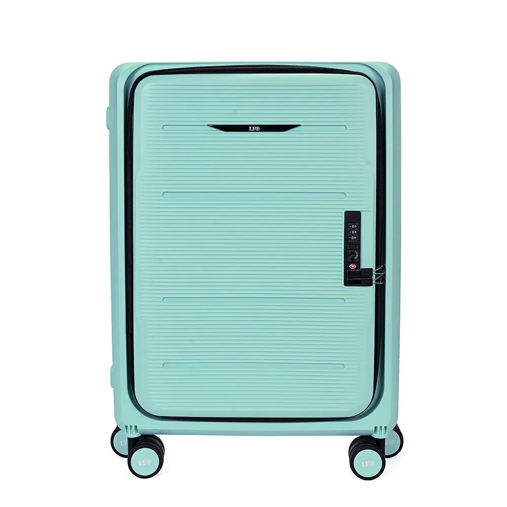 Foldable Hardcase Green Cabin Suitcase for Travel (20 inch-55 cm)