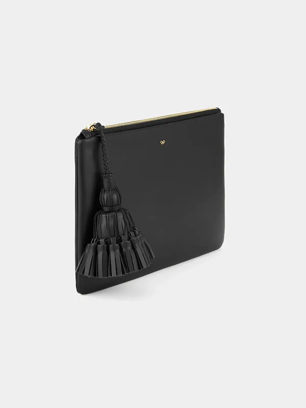 Georgiana Clutch in Black Circus