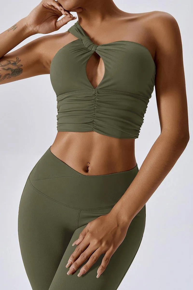 GFIT® one-shoulder style Sportswear Sets